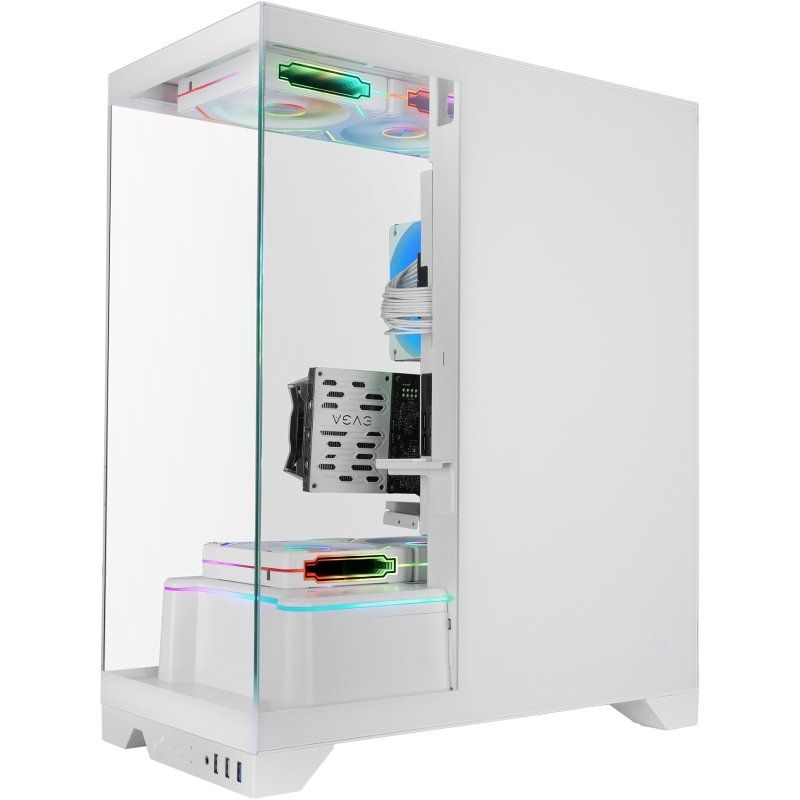 Caixa Gaming Semitower Mars Gaming Mc-prisma / Branco