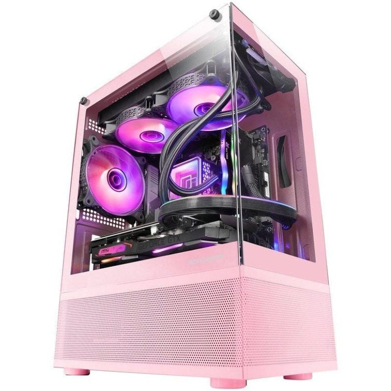 Caixa Mini Torre para Jogos Mars Gaming Mc-se / Rosa