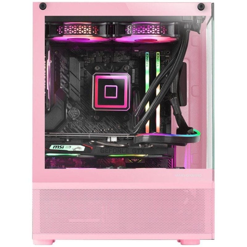 Caixa Mini Torre para Jogos Mars Gaming Mc-se / Rosa