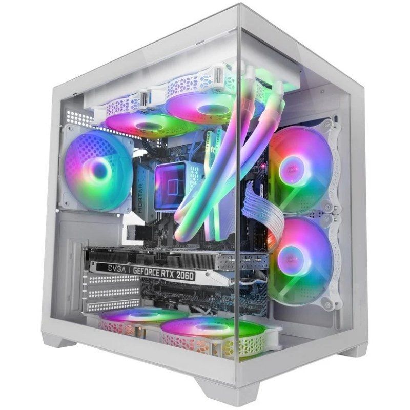 Caixa Mini Torre para Jogos Mars Gaming Mc-view2 / Branco