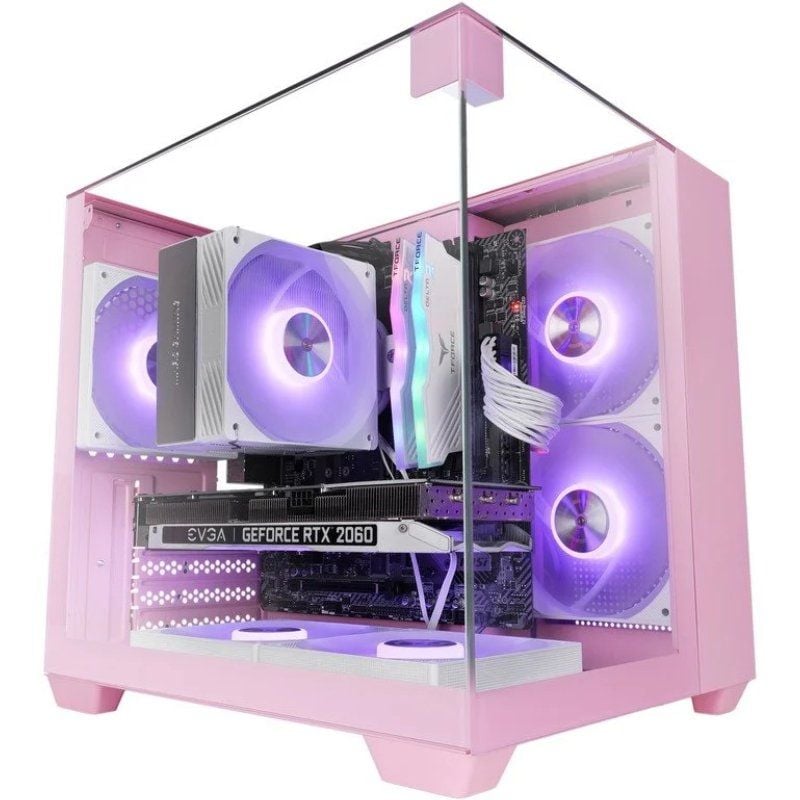 Caixa Gaming Semitower Mars Gaming Mc-visionm / Rosa