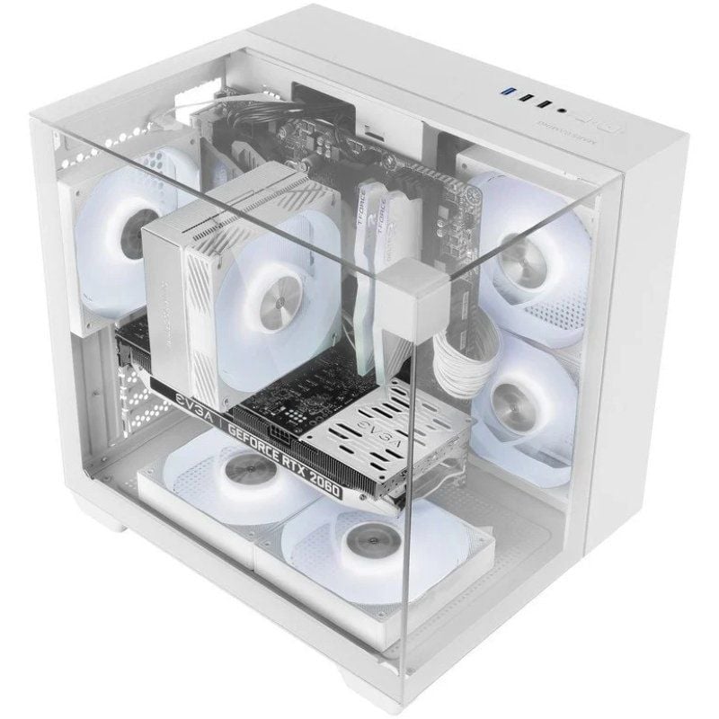 Caixa Gaming Semitower Mars Gaming Mc-visionm / Branco