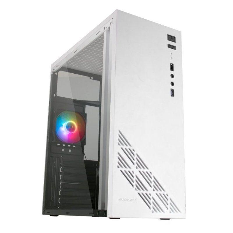 Caixa Gaming Semitower Mars Gaming MC100 / Branco