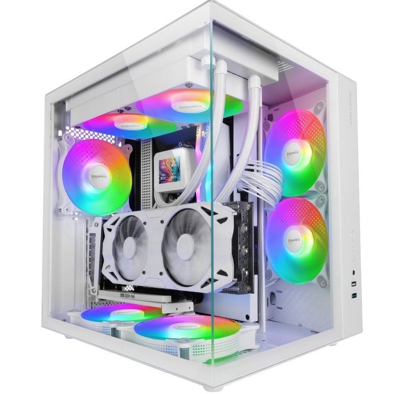 Caixa Gaming Semitower Mars Gaming Mcv-one / Branco