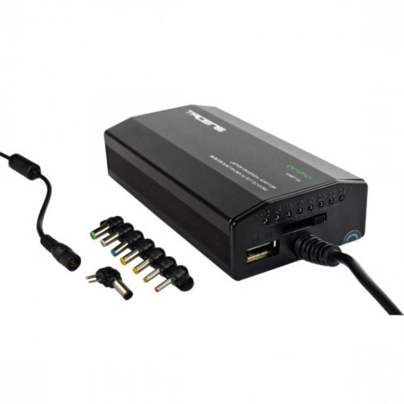 Carregador para Portátil Anima ANBP100 / 100W / Manual / 8 Conectores / Tensão 12-24v / 1 USB