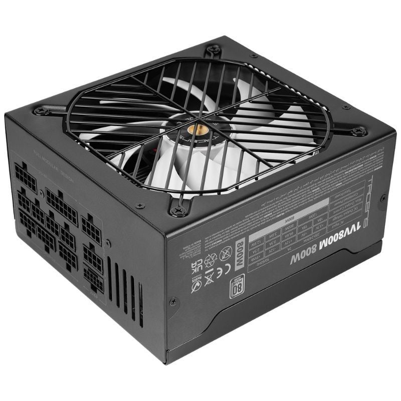 Fonte de Alimentação Tacens 1VV800M / 800W / Ventoinha de 14cm / 80 Plus Silver