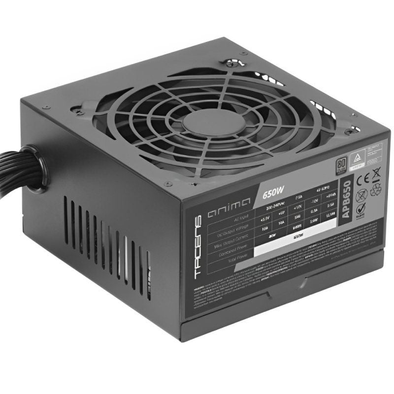 Fonte de Alimentação Tacens Anima APB650 / 650W / Ventoinha de 14cm / 80 Plus Silver