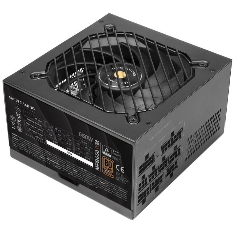 Fonte de Alimentação Mars Gaming MPB650SIM / 650W / Ventilador de 12cm / 80 Plus Bronze
