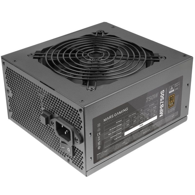 Fonte de Alimentação Mars Gaming MPB750S / 750W / Ventilador de 12cm / 80 Plus Bronze