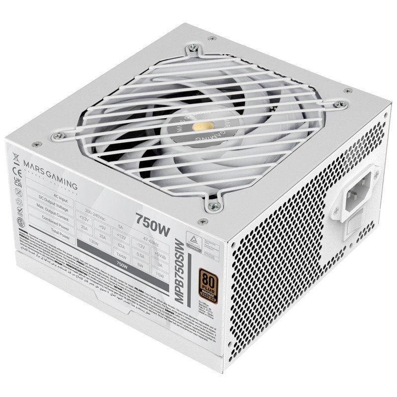 Fonte de Alimentação Mars Gaming MPB750SI / 750W / Ventilador de 12cm / 80 Plus Bronze