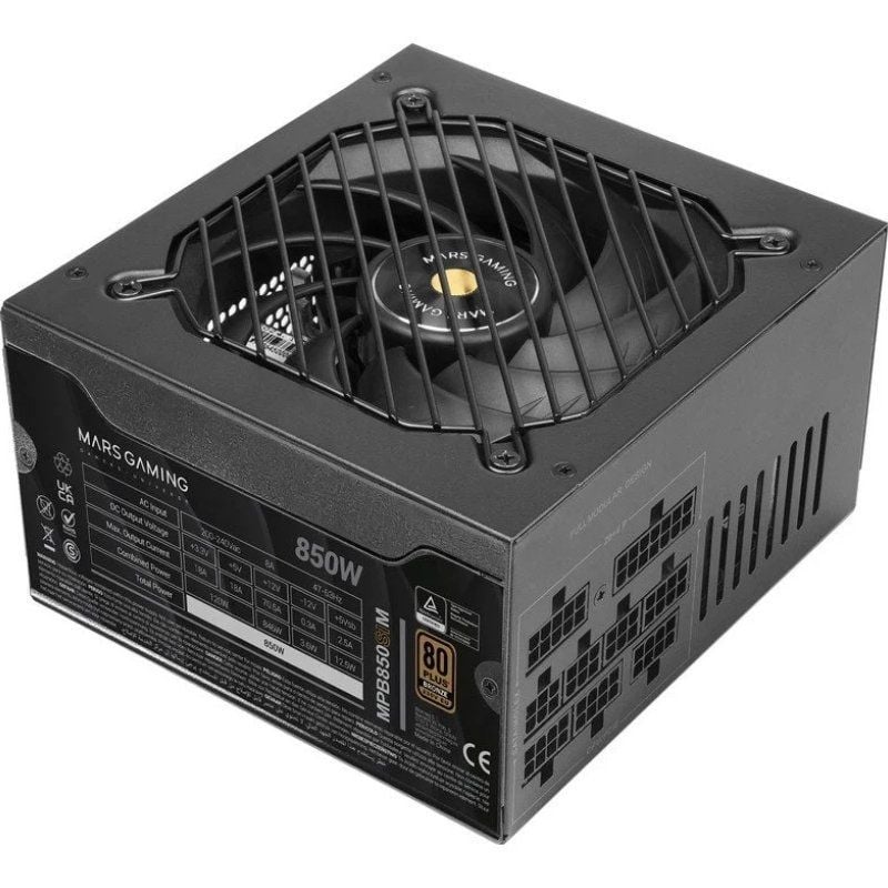 Fonte de Alimentação Mars Gaming MPB850SIM / 850W / Ventilador de 14cm / 80 Plus Bronze