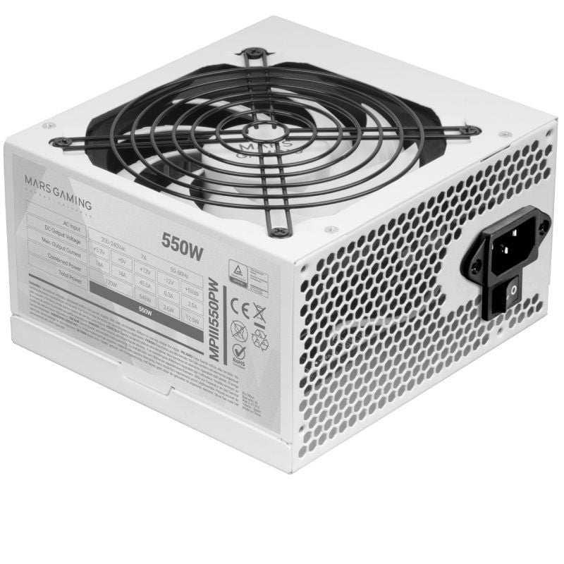 Fonte de Alimentação Mars Gaming MPIII550P / 550W / Ventilador de 12cm
