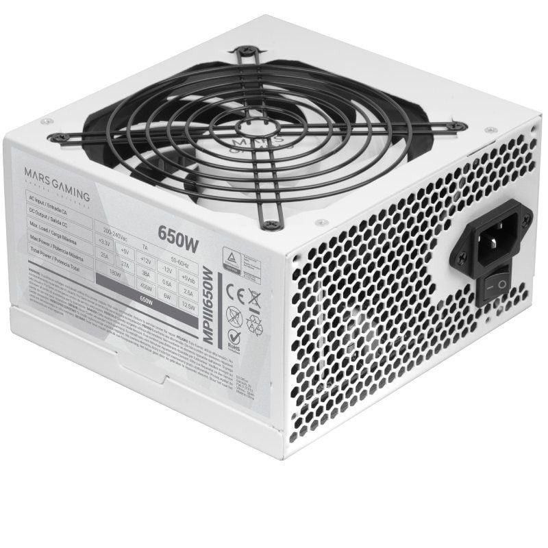 Fonte de Alimentação Mars Gaming MPIII650W / 650W / Ventoinha 12cm