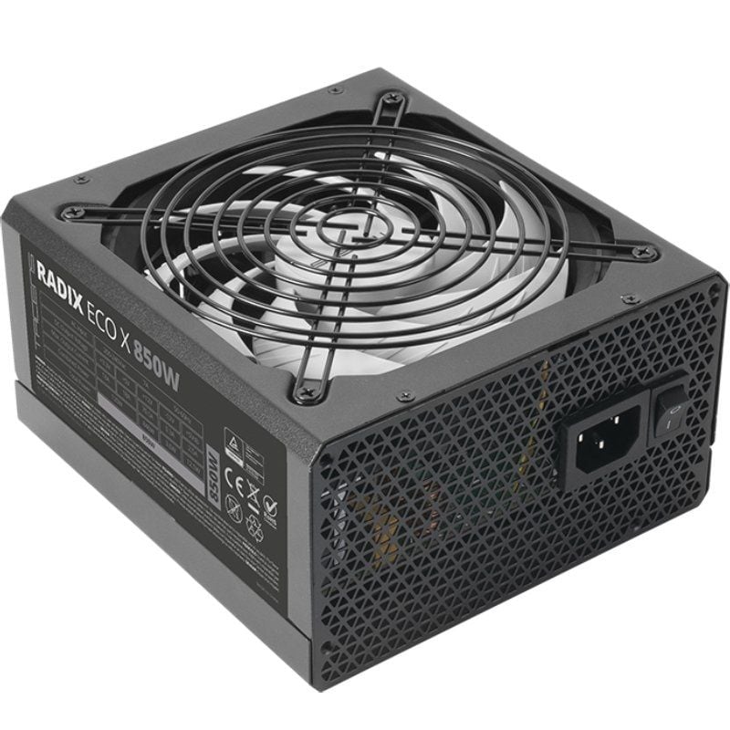 Fonte de Alimentação Tacens Radix Eco X 850 / 850W / Ventoinha de 14cm