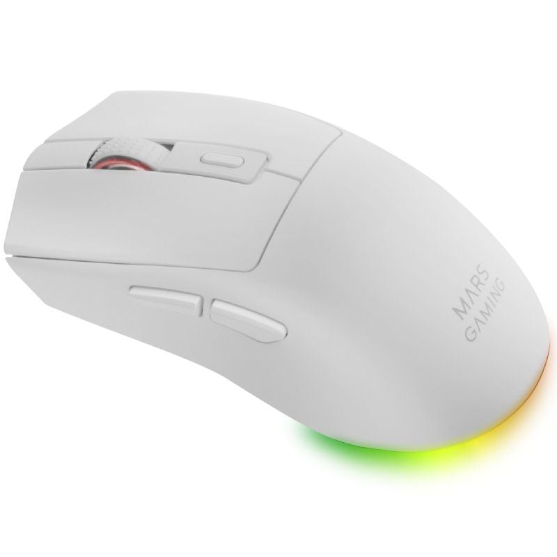 Rato Gaming sem Fios Mars Gaming Mm-t3 / Bateria Recarregável / Até 14400 DPI / Branco
