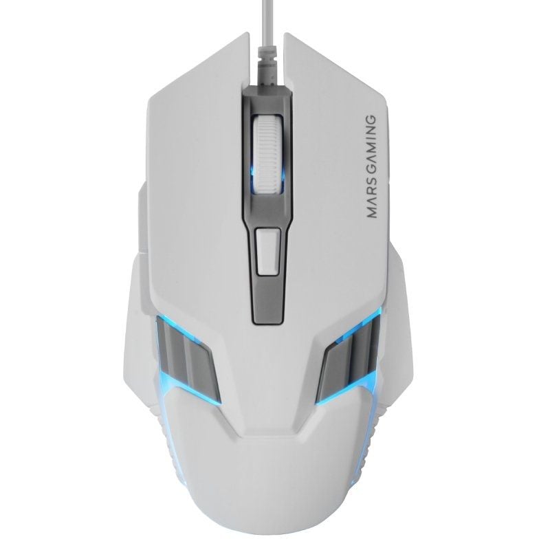 Rato para Jogos Mars Gaming MM024 / Até 4000 DPI / Branco