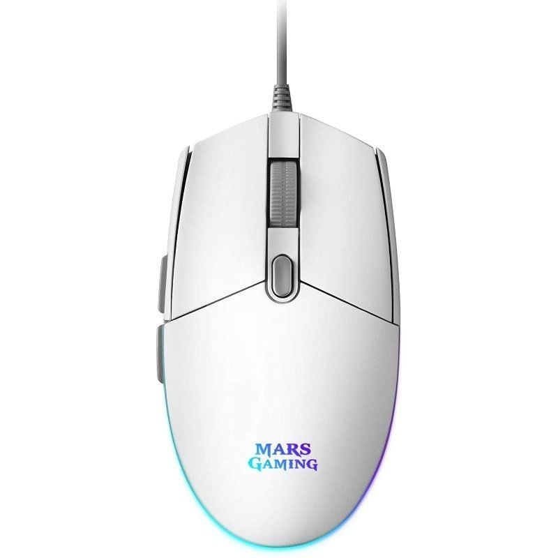 Rato para Jogos Mars Gaming MMGW / Até 3200 DPI / Branco