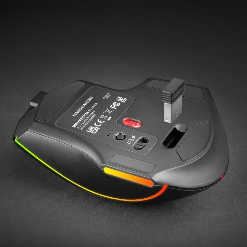 Mars Gaming Wireless Mouse Mmw-vector / Bateria Recarregável / Até 12000 DPI