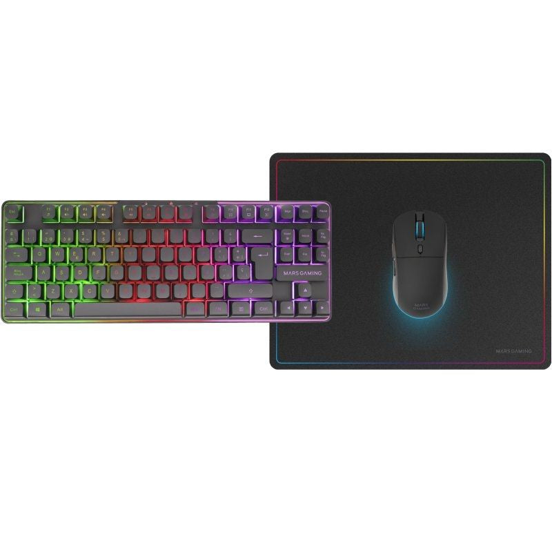 Mars Gaming Gaming Pack MCPWTKL / Teclado sem Fios + Rato sem Fios + Tapete de Rato