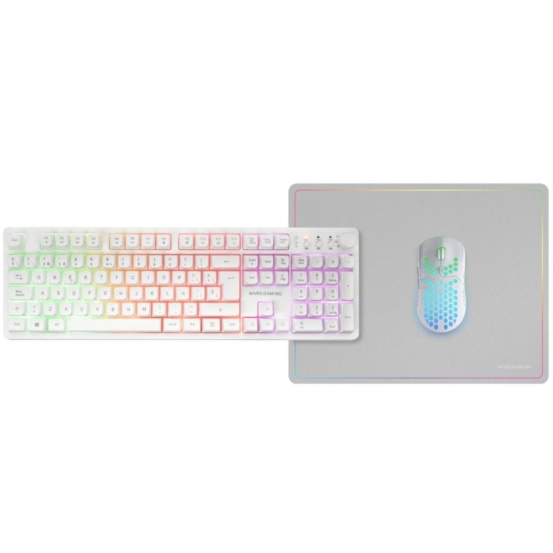 Mars Gaming MCPWX Gaming Pack / Teclado sem Fios + Rato sem Fios + Tapete de Rato