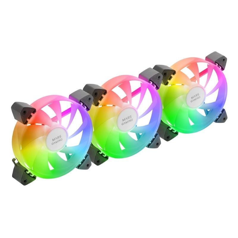 Pack 3 Ventoinhas Mars Gaming Mf-3a / 12cm / ARGB