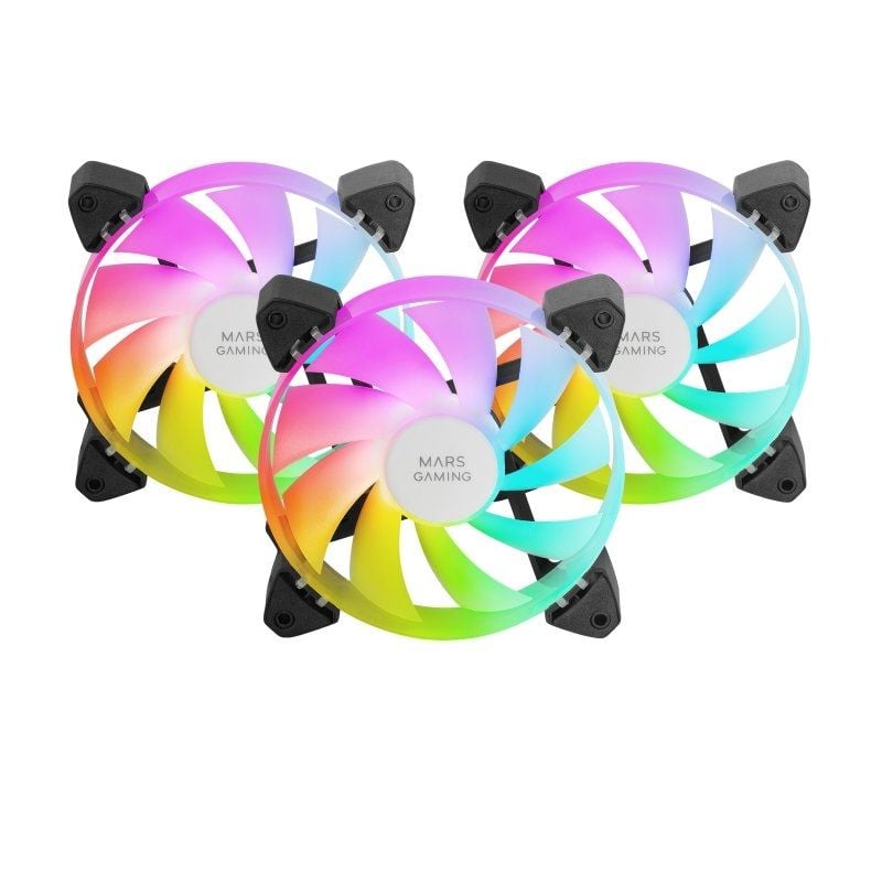 Pack 3 Ventoinhas Mars Gaming Mf-3a / 12cm / ARGB