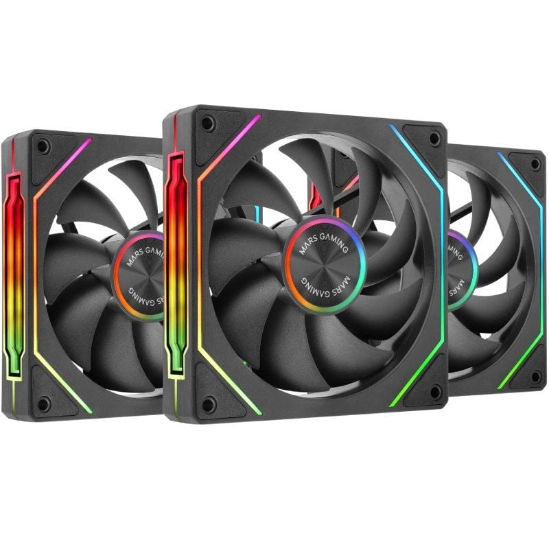 Pack 3 Ventoinhas Mars Gaming Mf-linkfinitykit2 / 12cm / ARGB