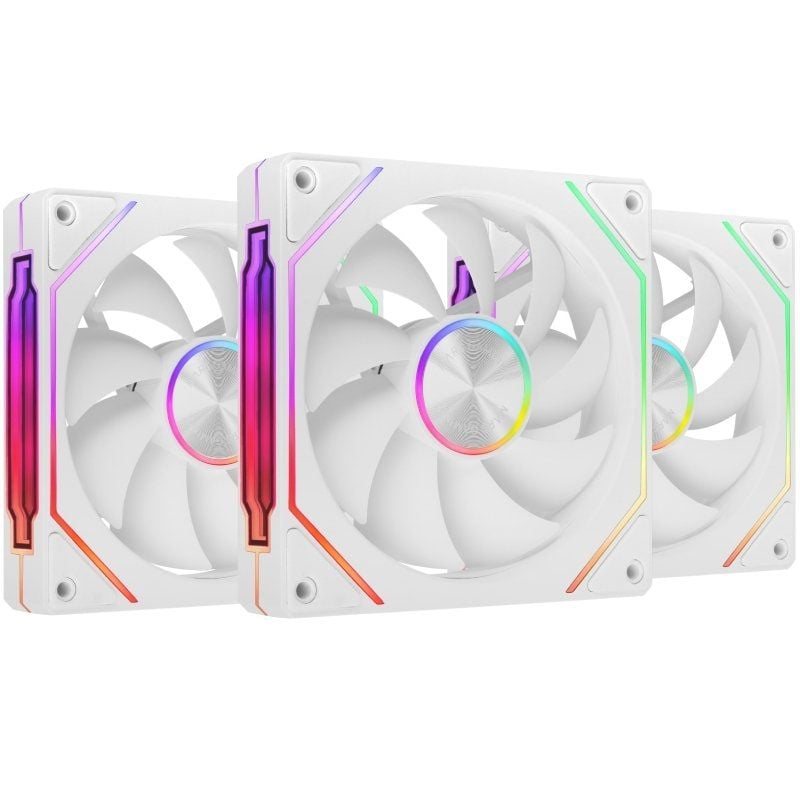 Pack 3 Ventoinhas Mars Gaming Mf-linkfinitykit2 / 12cm / ARGB / Branco