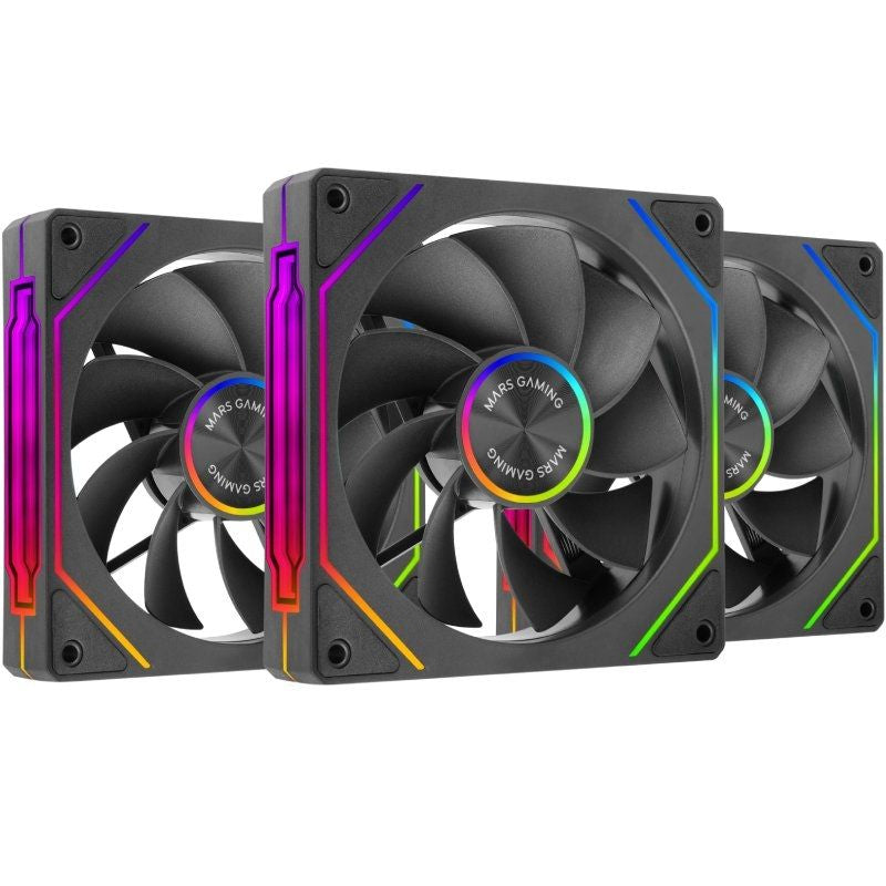 Conjunto de 3 Ventoinhas Invertidas Mars Gaming Mf-linkfinitykit2r / 12cm / ARGB