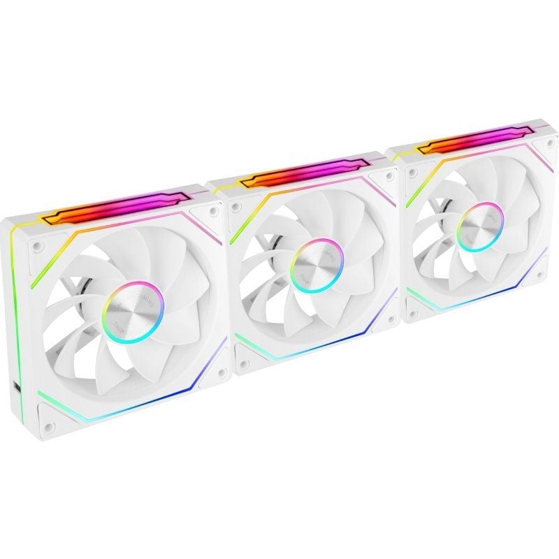 Pack 3 Ventoinhas Invertidas Mars Gaming Mf-linkfinitykit2r / 12cm / ARGB / Branco