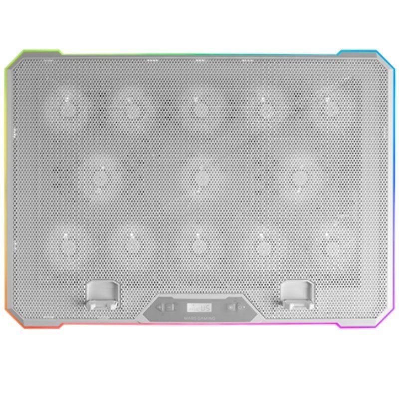 Suporte de Arrefecimento Mars Gaming MNBC13 para Computadores Portáteis Até 17" / Iluminação LED