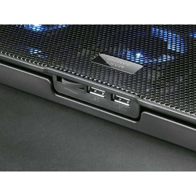 Suporte de Arrefecimento Mars Gaming MNBC23 para Computadores Portáteis Até 16" / Iluminação LED