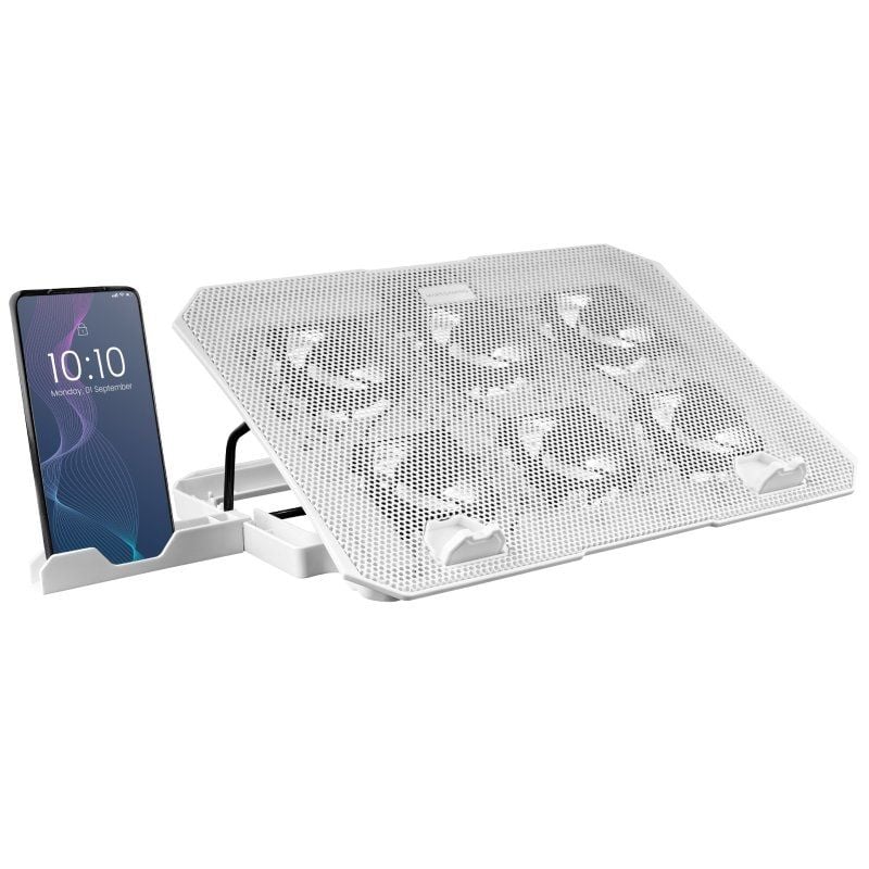 Suporte de Arrefecimento Mars Gaming MNBC23 para Computadores Portáteis Até 16" / Iluminação LED