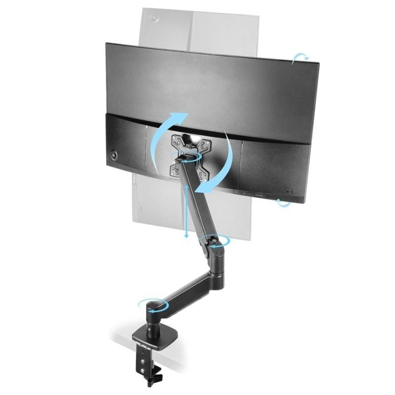 Mars Gaming Monitor Table Stand Marm-pro1 / Giratório / Inclinado / Rotativo / Até 10kg