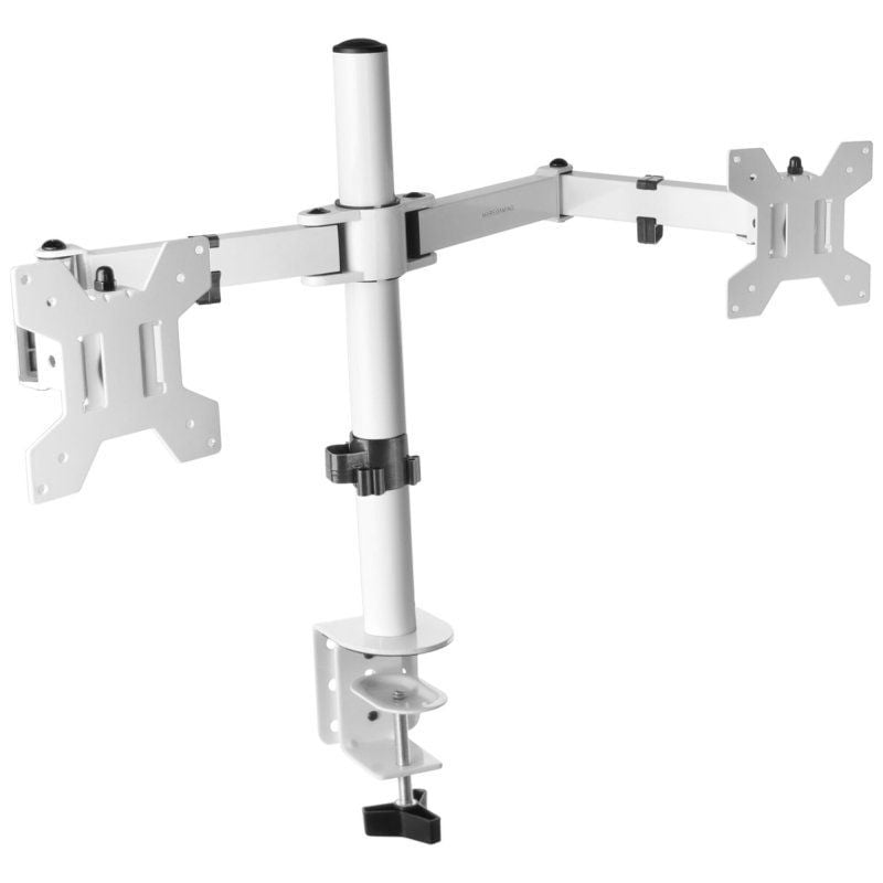 Suporte de Mesa para 2 Monitores Mars Gaming MARM2 / Giratório / Inclinado / Até 8kg