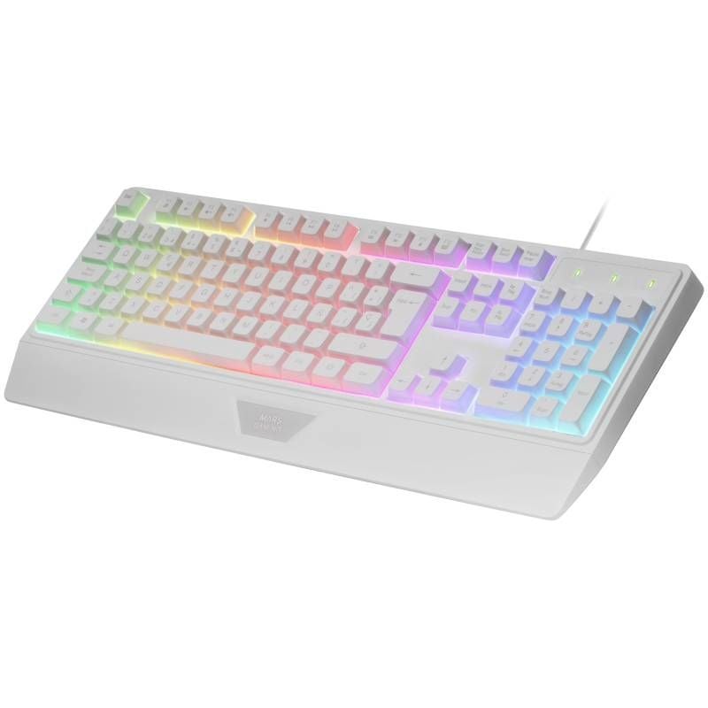 Teclado Semi-mecânico para Jogos Mars Gaming MK124 / Branco