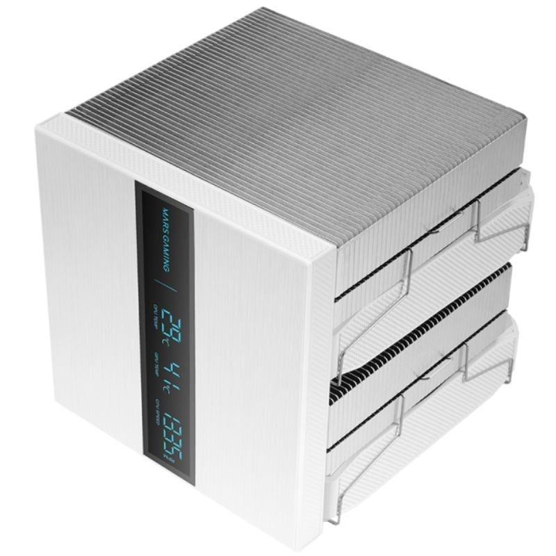 Ventilador do Dissipador de Calor Mars Gaming Mcpu-lcdpro / 12cm / Branco