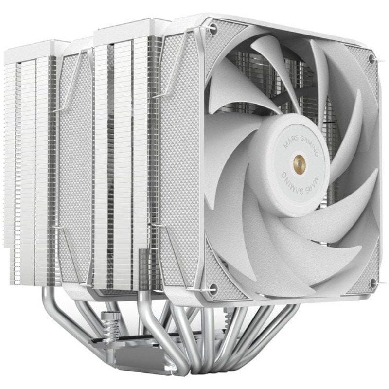 Mars Gaming Ventilador com Dissipador de Calor Duplo Mcpu-xu6 / 2x 12cm / Branco