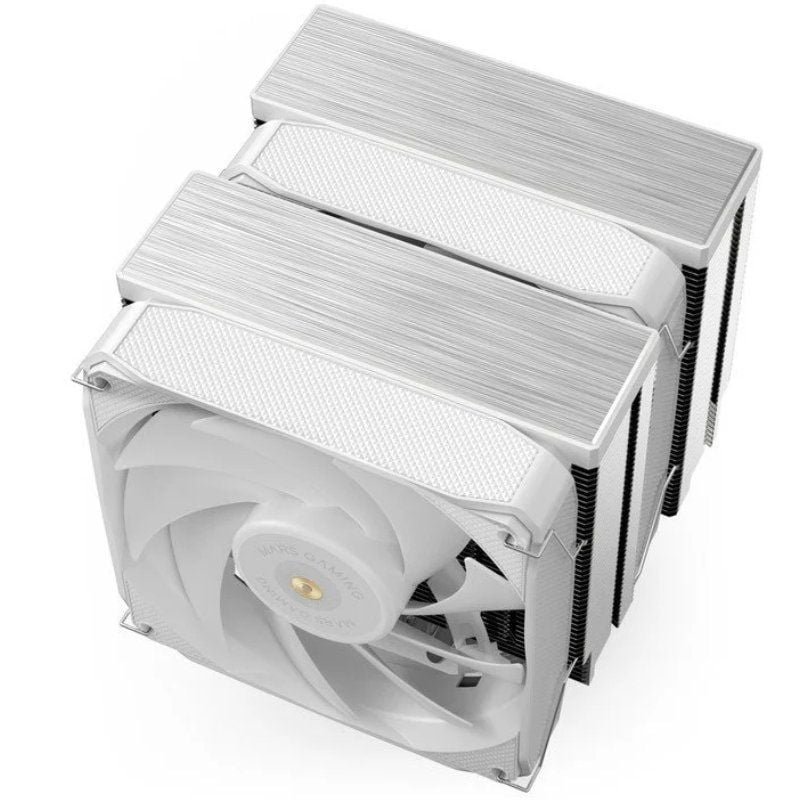 Mars Gaming Ventilador com Dissipador de Calor Duplo Mcpu-xu6 / 2x 12cm / Branco