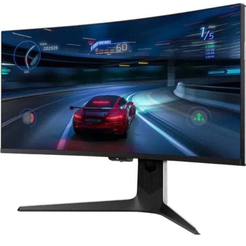 Monitor Gaming Curvo TCL 34R83Q 34" / WQHD / 1ms / 170hz / VA / Altura Ajustável / Preto e Branco