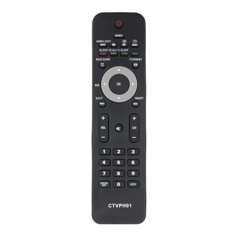Controlo Remoto de TV Compatível com Philips CTVPH01