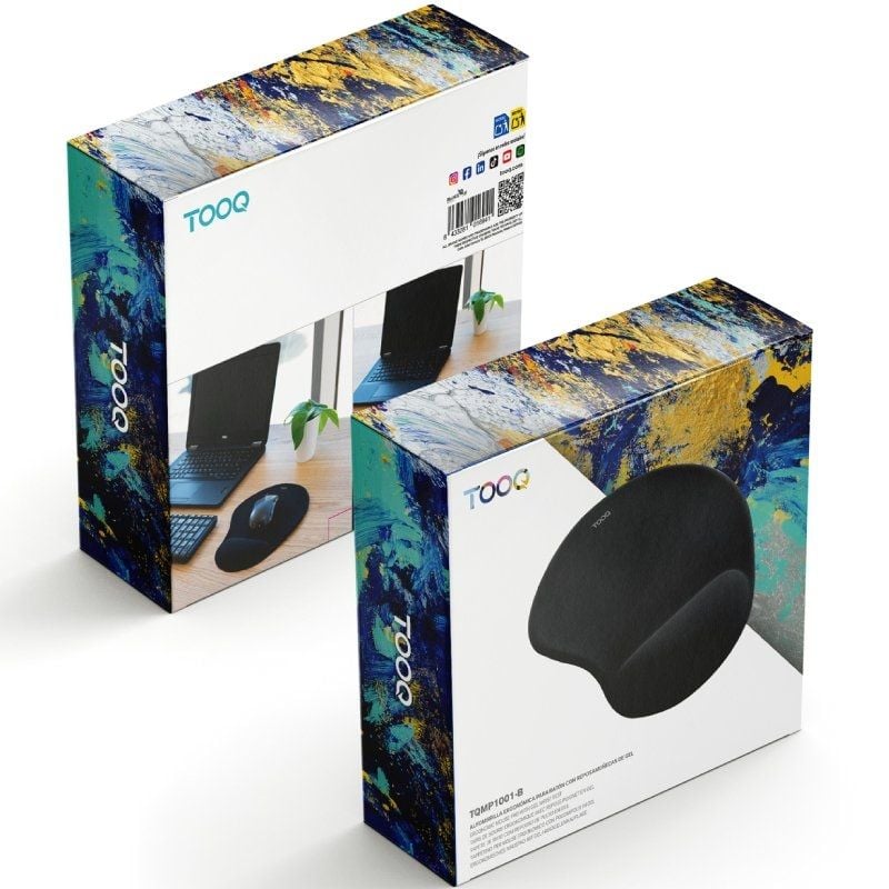 Tapete de Rato Ergonómico Tooq Tqmp1001-b / 230 X 200 X 20mm