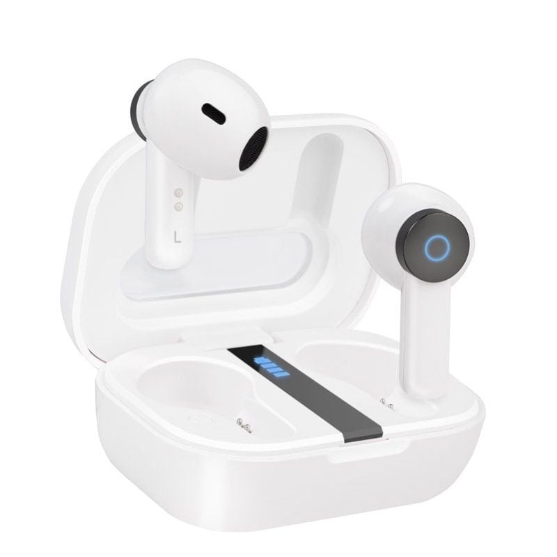 Tooq Bender Auscultadores Bluetooth Tqbwh-0031w com Estojo de Carregamento / Autonomia 4h / Branco