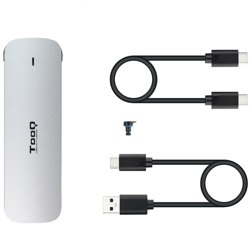 Tooq Tqe-2202s Compartimento Externo para SSD M.2 / USB 3.1 Gen2 / sem Parafusos