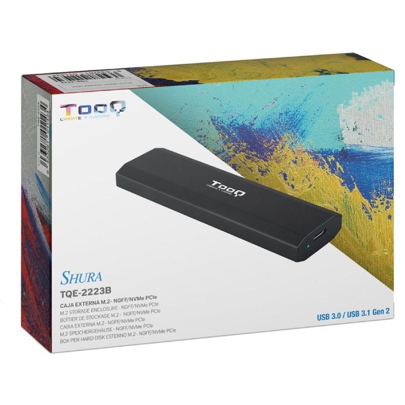 Tooq Tqe-2223b Caixa Externa para SSD M.2 NVME / USB 3.2 / sem Parafusos