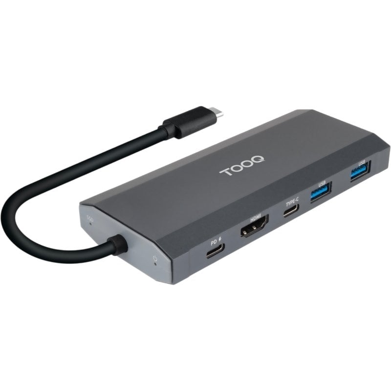 Docking USB Tipo C Tooq Tqe-2241g / Ranhura para SSD M.2 / 1xhdmi / 2xusb / 1xusb Tipo C / 1xleitor…