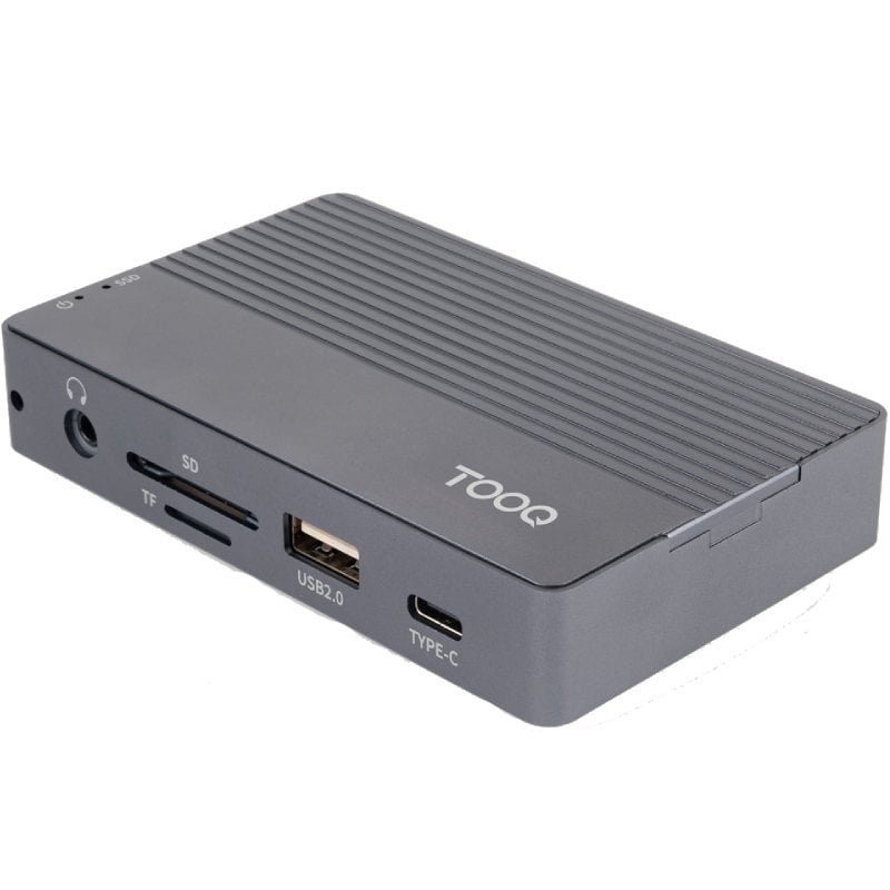 Estação de Ligação USB Tipo C Tooq Tqe-2242g / Ranhura para SSD M.2 / 1xhdmi / 1xrj45 / 1xusb / 1xu…
