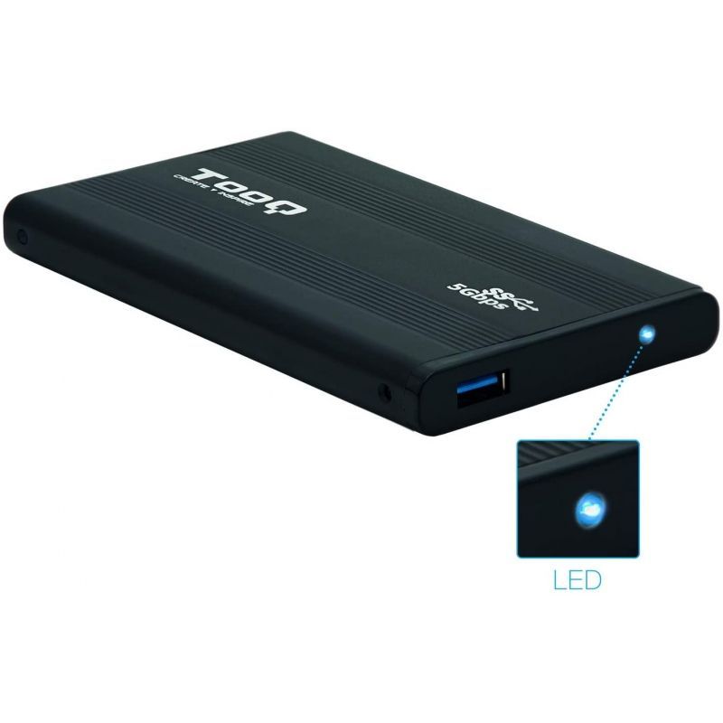 Tooq Tqe-2524b Caixa para Unidade de Disco Rígido Externa de 2,5" / USB 3.1