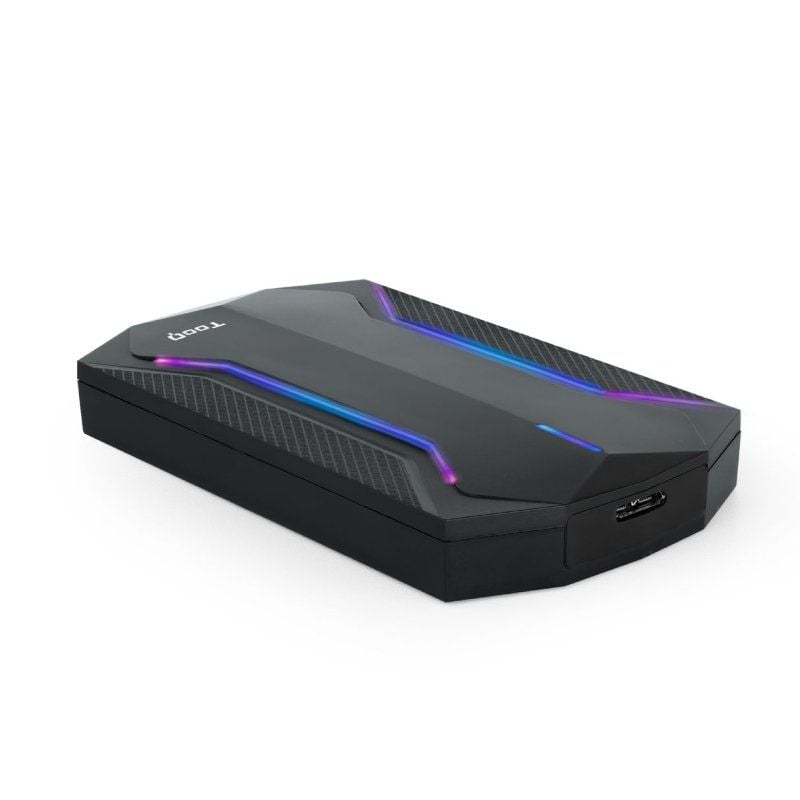 Tooq Tqe-2599rgb Caixa para Unidade de Disco Rígido Externa para Jogos de 2,5" / USB 3.1 / sem Para…