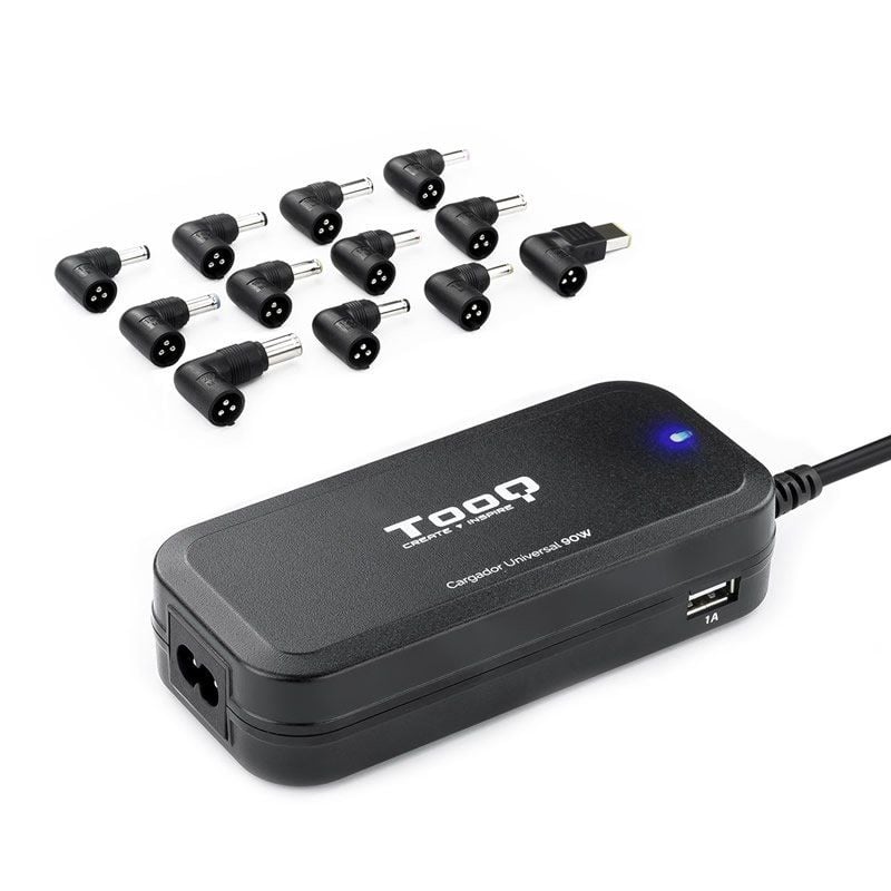 Carregador para Computador Portátil Tooq Tqlc-90bs02at / 90W / Automático / 12 Conectores / Tensão…